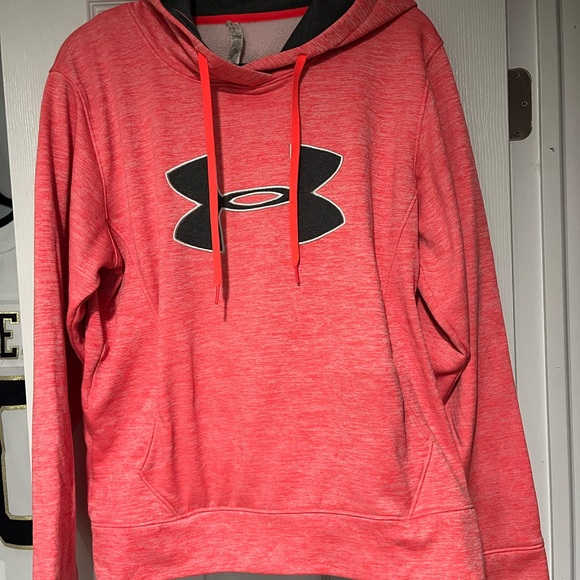Under Armour Other - Under Armour Orange and Grey Cold Gear semi fitted hoodie